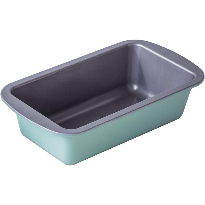 The Great British Bake Off Loaf Tin for Baking, 900g Capacity, for Bananas, White and Seeded Breads, Official GBBO Logo, Non-Stick Carbon Steel, Delicate Egg Blue, 23 x 13 x 7 cm