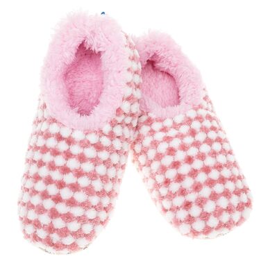 Жіночі м'які капці Snoozies! Harlequin з антиковзаючою підошвою, колір Medium Rose, розміри 36-40