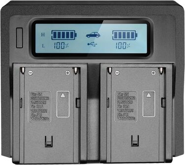 Акумулятор Neewer 6600mAh Li-ION для Sony NP-F970/960/975/570/750/770 з LCD-зарядним пристроєм