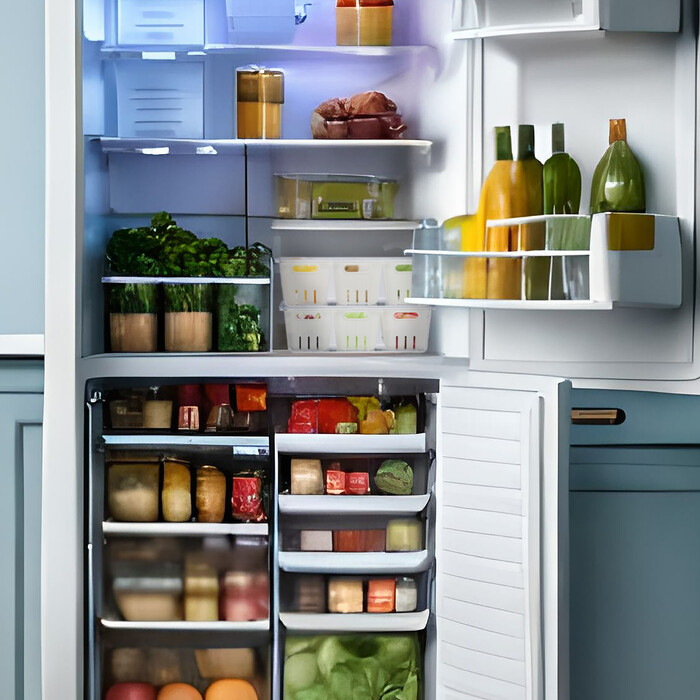 Relaxdays Refrigerator Organizer 4-Piece Set