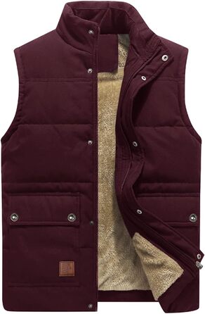 Чоловіча термо-кофта KEFITEVD для полювання та роботи, без рукавів, тепла, червона (L)