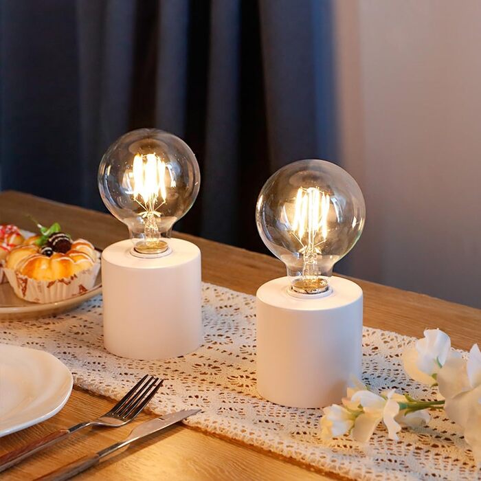 Настільні лампи JHY DESIGN, 2 шт., металеві, бездротові, на батарейках, 20 см, декоративні, сферичні, для спальні, вечірки, саду, дому, вітальні