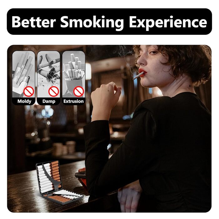 Металеве етоле для сигарет 84 мм, 3.34 дюйма, для King Size, 14 шт., захист RFID-картки (King Size 20 шт., Лабіринт Чорний)