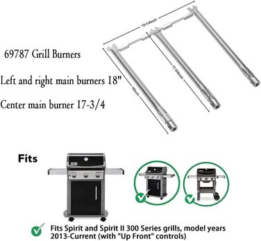 Чавунні решітки-грилі для Weber Spirit 300/II серії (300, 310, 320) - замінні частини