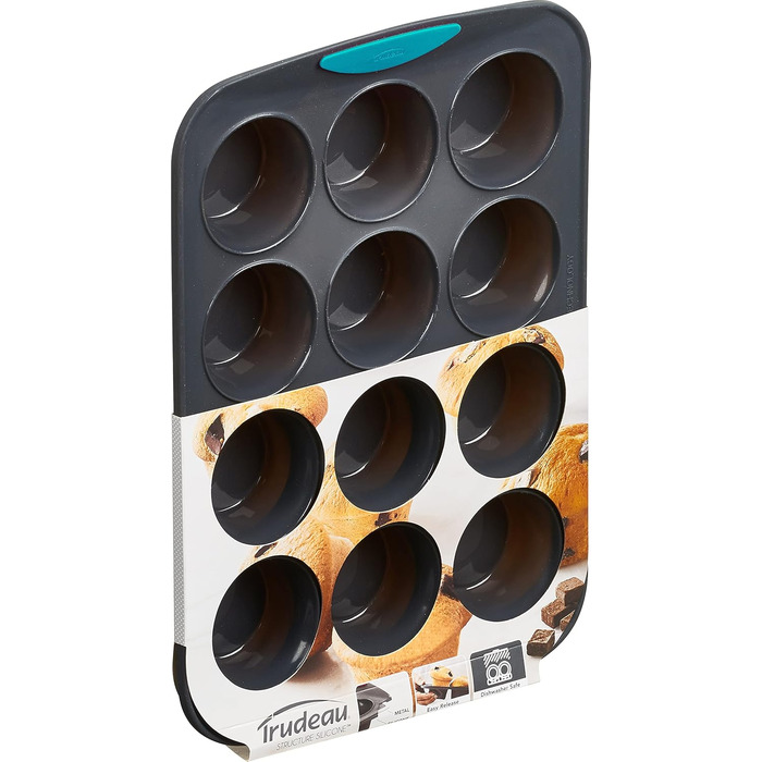 Trudeau 12-cavity Silicone Muffin Mold Tropical (05115197TG)