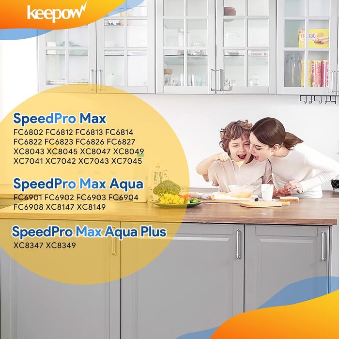 Набір фільтрів Keepow для пилососа Philips SpeedPro Max Aqua, мийні (3 шт.)