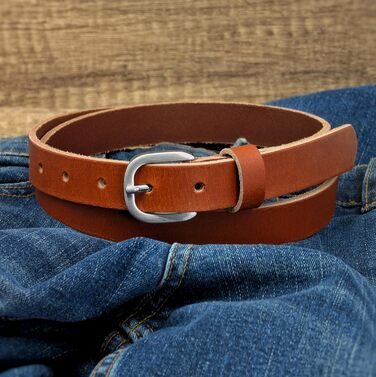 Чоловічий шкіряний ремінь Ashford Ridge 25 мм, 95 см, коричневий колір