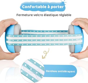 Навушники для захисту від шуму для малюків 0-2 роки, блакитні. Захист від шуму, ідеально для повсякденного використання та заходів