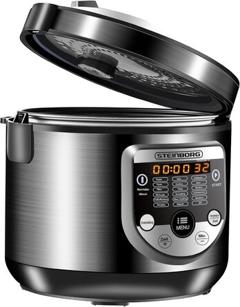 18-in-1 Multi Cooker Slow Cooker | 900 Watts | 5 Liters | Rice Cooker | Steamer | Food Warmer | Sauté Pan | Yogurt Maker | Multi Cooker | Pressure Cooker | Hot Cooker | Cooker
