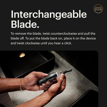 Електричний триммер для носа, вух та брів MANSCAPED® Weed Whacker® 3.0 PRO – SkinSafe® система, LED, акумулятор, для подорожей, насадка для брів