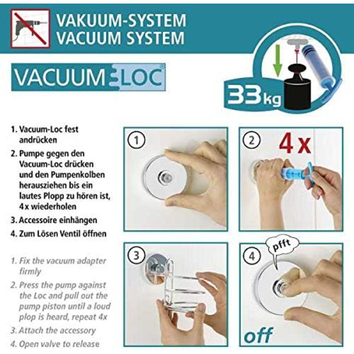 Кутова полиця WENKO Bari Vacuum-Loc, настінна, loft-стиль, без свердління, чорний лакований метал, 35x9x22,5 см