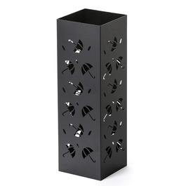 Підставка для парасольки Mango Steam Quadratisch, чорний колір, з принтом Brollies