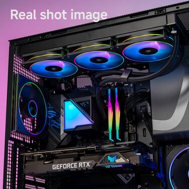 Jungle Leopard ProFlow AIO: 240мм водяне охолодження з LCD-дисплеєм, ARGB вентилятор, підтримка AM4/AM5/LGA1851/1700 (Чорний)