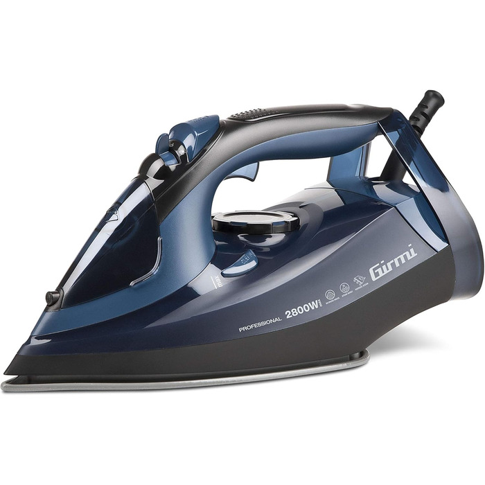Праска Girmi ST6204 з парою, 2800W, 380мл резервуар, підошва INOX, самоочищення, термостат, вертикальне прасування