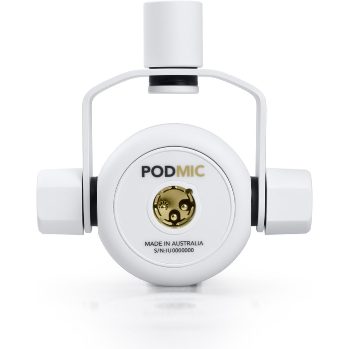 Rode PodMic професійний подкаст-мікрофон білий + кронштейн PSA1+ білий + кабель XLR keepdrum