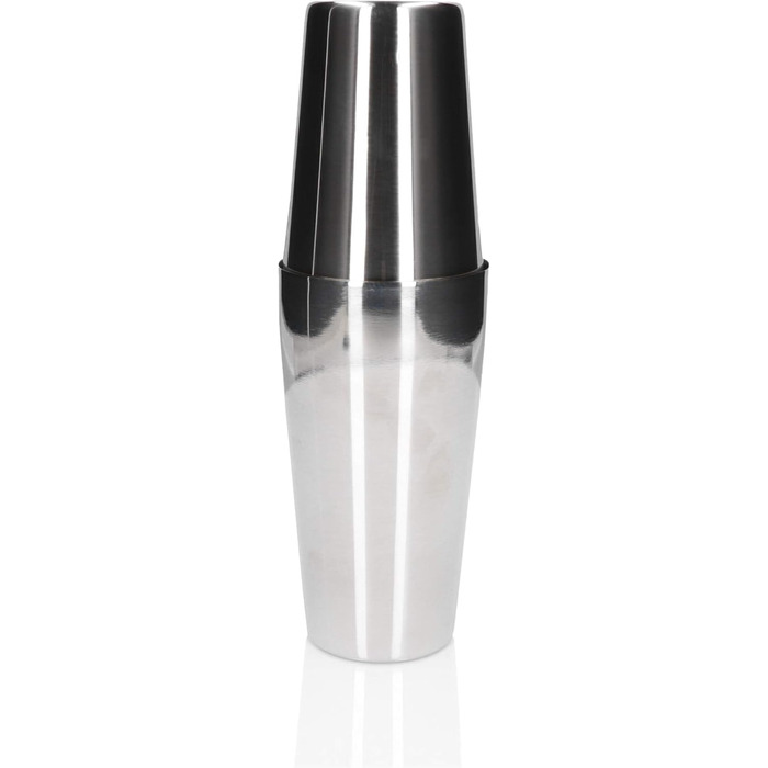 Набір для коктейлів Whiskey Rocks 17-Piece з бамбуковим підставкою: шейкер, мірний стакан, товкачик, ложка, з нержавіючої сталі, сріблястий