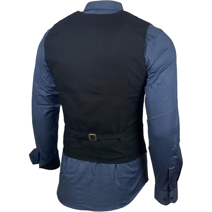 Чоловічий костюм трійка Slim Fit: Жилет, піджак, краватка (Anthrazit, XXL) - B-101