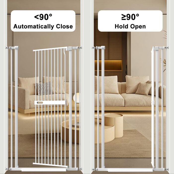 Захисне ворота для тварин Xifamniy, 155 см: безпека для дітей та домашніх тварин (без свердління)