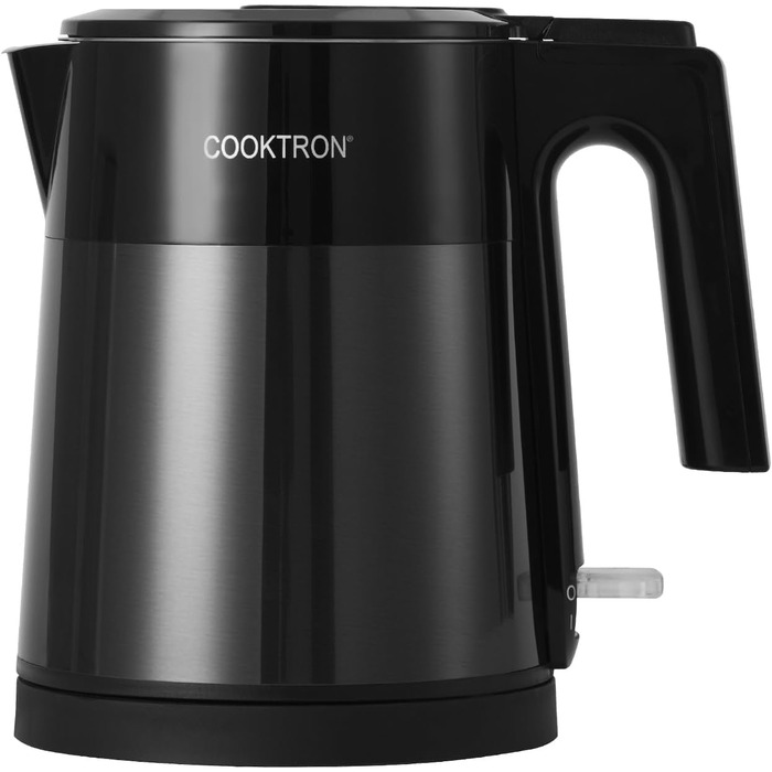 Електричний чайник Cooktron з нержавіючої сталі, 1.7л, тихий (<30дБ), без BPA, Cool Touch, подвійні стінки, швидкий нагрів