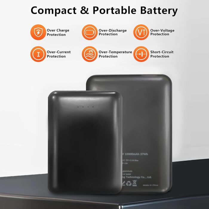 Обогріваючий жилет Rrtizan для чоловіків: жилет з акумулятором 10000mAh, 15 зон нагріву, 3 температурні режими, вітрозахисний (Чорний, XXL)