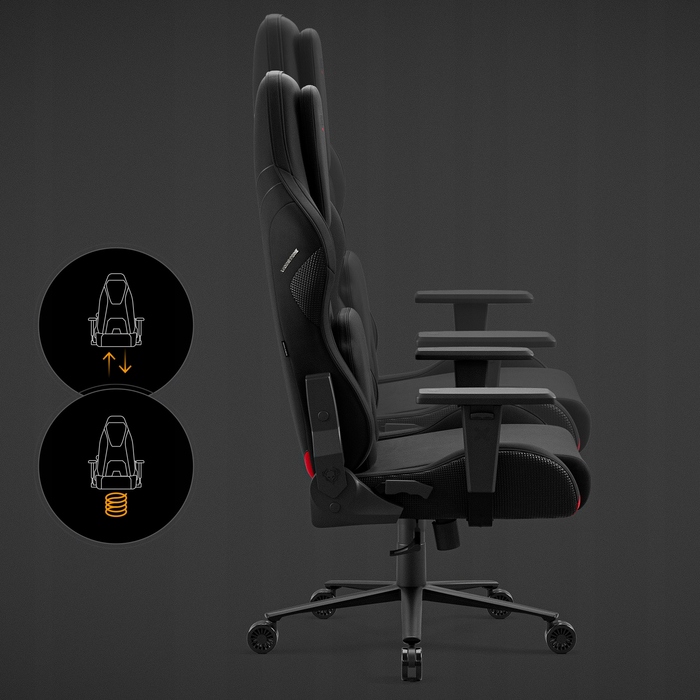 Ігрове крісло Diablo Chairs X.One Prime, тканина, чорне