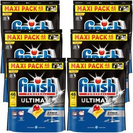 Таблетки для посудомийної машини Finish Ultimate Citrus, XXL упаковка, 276 шт (6х46 шт), для максимального очищення та блиску