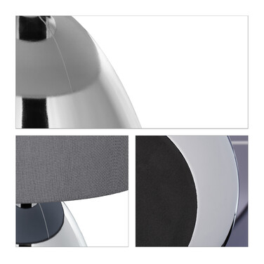 Relaxdays Table Lamp Metal & Fabric