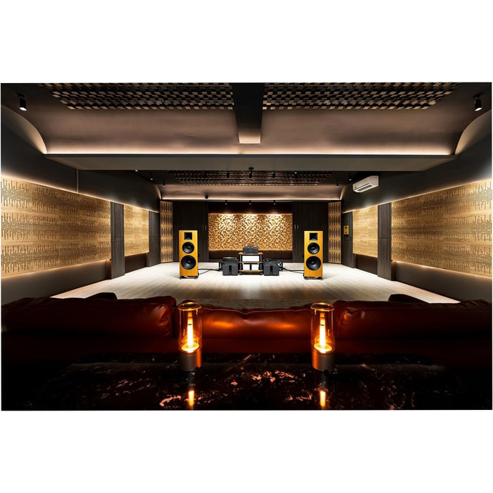 Набір акустичних диффузорів 2D для звукоізоляції та поглинання шуму, 50 x 50 см, колір Sonoma SIRIUS (150мм), 2 шт.