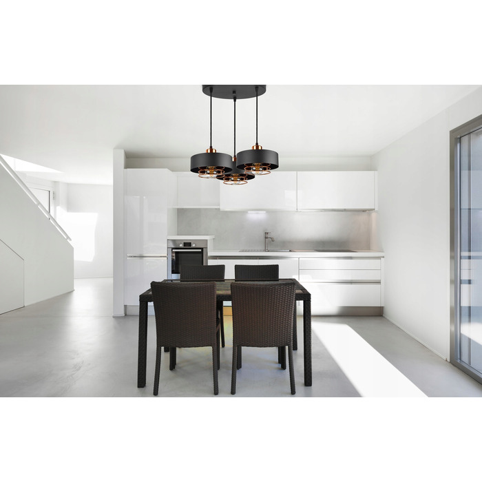 Підвісна люстра Luxolar 754 на 3 цоколі E27