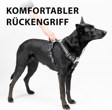 Шлейка для собак Ferplast середнього розміру, 2 гачки для контролю, шлейка від тяги, регульована, світловідбиваюча та дихаюча, ідеальна для тренувань, M, Бежево-коричнева