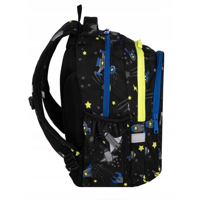 Багатовідсінковий шкільний рюкзак CoolPack, чорний, 21 л