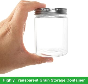 Набір пластикових контейнерів 20 шт. по 250 мл з кришкою, герметичні, BPA-Free, прозорі, для зберігання спецій, мюслі, цукерок, джему