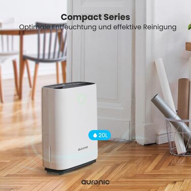 Електричний осушувач повітря Auronic AU3272 20L - 12L, для дому, осушувач повітря, осушувач вологи