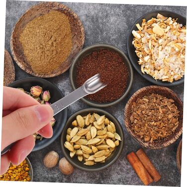 3-Piece Spoon Set Espresso Tools Ingredients Measuring Spoons Coffee Tools Liquid Measuring Cup Stainless Steel Measuring Cup Tablespoon Measuring Spoons Professional Tools Stainless Steel