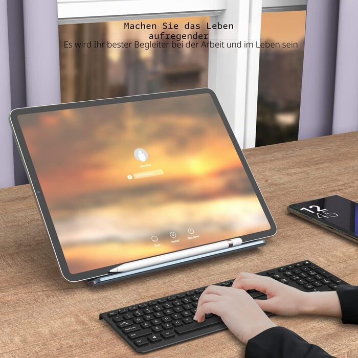 Складана підставка-тримач для планшета iPad, регульована настільна стійка з алюмінієвого сплаву, колір Space Grey
