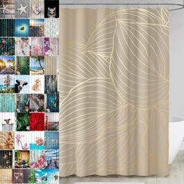 Штора для душу Sanilo Hosta, водонепроникна, антигрибкова, з кільцями (12 шт.), преміум-якість