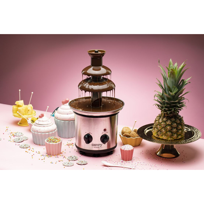 Домашній шоколадний фонтан на 3 яруси для fondue, 320 Вт