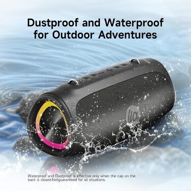 TAZATA Bluetooth колонка портативна 90W з Power Bank, USB, водонепроникна для вечірок, пляжу, басейну
