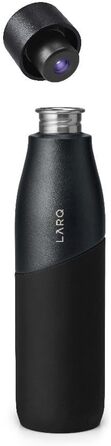 LARQ Movement PureVis 950ml – UV Self-Cleaning Stainless Steel Bottle with Silicone Sleeve | Lightweight, Impact-Resistant, Keeps Water Cool | Fitness, Running & Outdoor Activities, Black/Onyx