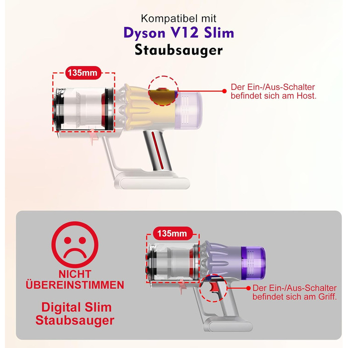 Контейнер для пилу Dyson V12 Slim (965272-01) з фільтром | Запчастина для V12 Detect Slim