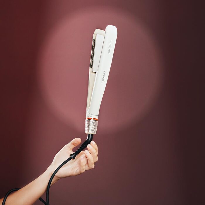 Плойка для волосся Cecotec Lisse Plasma Elite з технологією Plasma, керамічним покриттям та 3D плаваючими пластинами, 45W, регулювання температури 170-230°C, для гладкого волосся без пуху