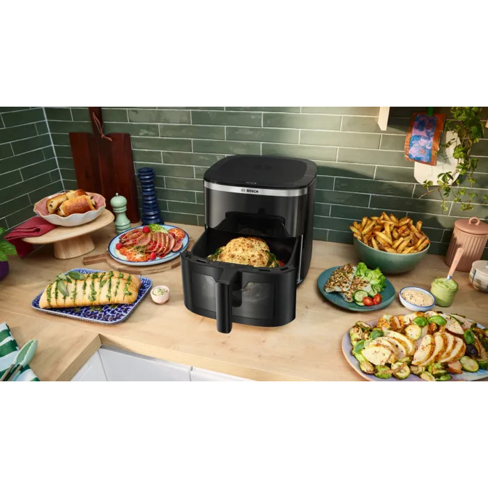 Аерофритюрниця Bosch MAF671B0 AirFryer, 7,2 л, 7 програм, з вікном
