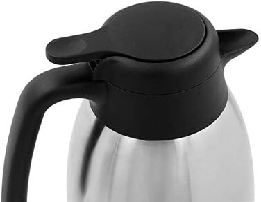 TRINKBASIS Insulated Carafe 1.5 L – Double-Walled Stainless Steel Thermos for up to 10 Cups of Coffee or Tea - Coffee Pot, Teapot