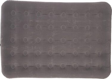 Надувний матрац Avenli для кемпінгу 1-2 особи, 191x137x22 см, сірий - гостьовий матрац з флокованою поверхнею для дому та подорожей