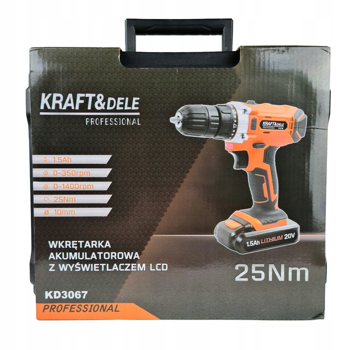 Акумуляторна шурупокрут Kraft&Dele 20 В KD3067