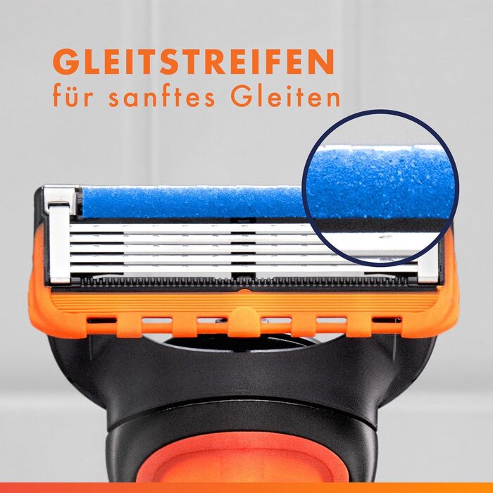 Смінні леза для чоловічої бритви Gillette Fusion 5, 20 шт, помаранчеві