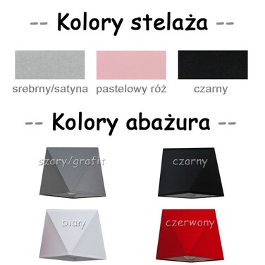 Настільна лампа JasnoCiemno DIAMOND 3D, чорна, 60 Вт