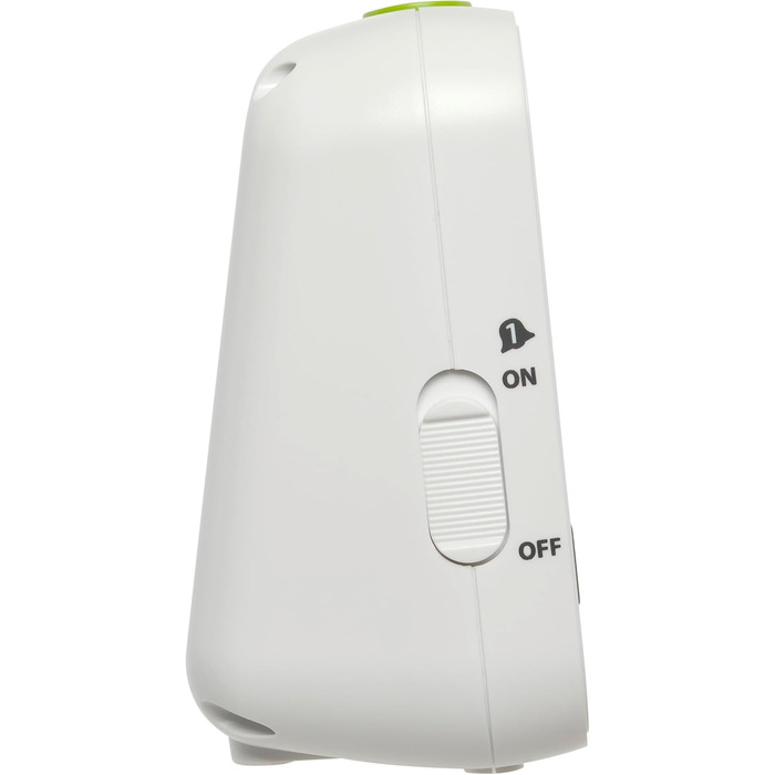 TFA Dostmann Boom Funkwecker, Loud with Vibration Alarm, Snooze Function, Adjustable Volume and Brightness, Automatic Night Light, White, L 110 x W 65 x H 122 mm