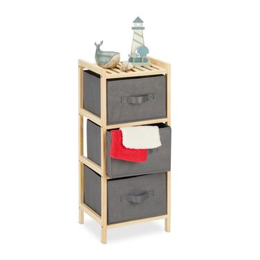 Relaxdays Bath caddy with 3 baskets