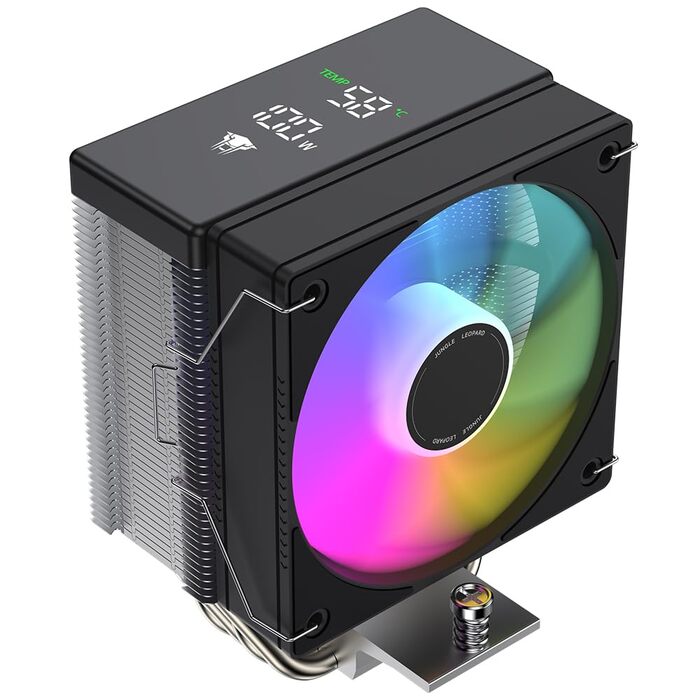 Система водяного охолодження CPU TZMRIT AF400S DGT з дисплеєм температури, для Intel LGA 1700/1200/115X/1851, AMD AM4/AM5